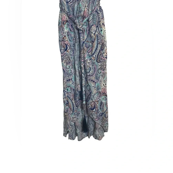 Victoria’s Secret Lightweight Navy Blue Paisley Robe With Tie & Tassels Small - Picture 3 of 9